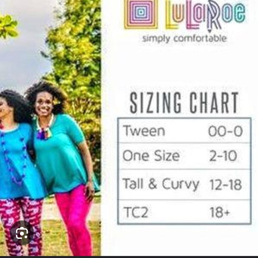 ๐ FLORAL TC LULAROE LEGGING - Picture 5 of 5